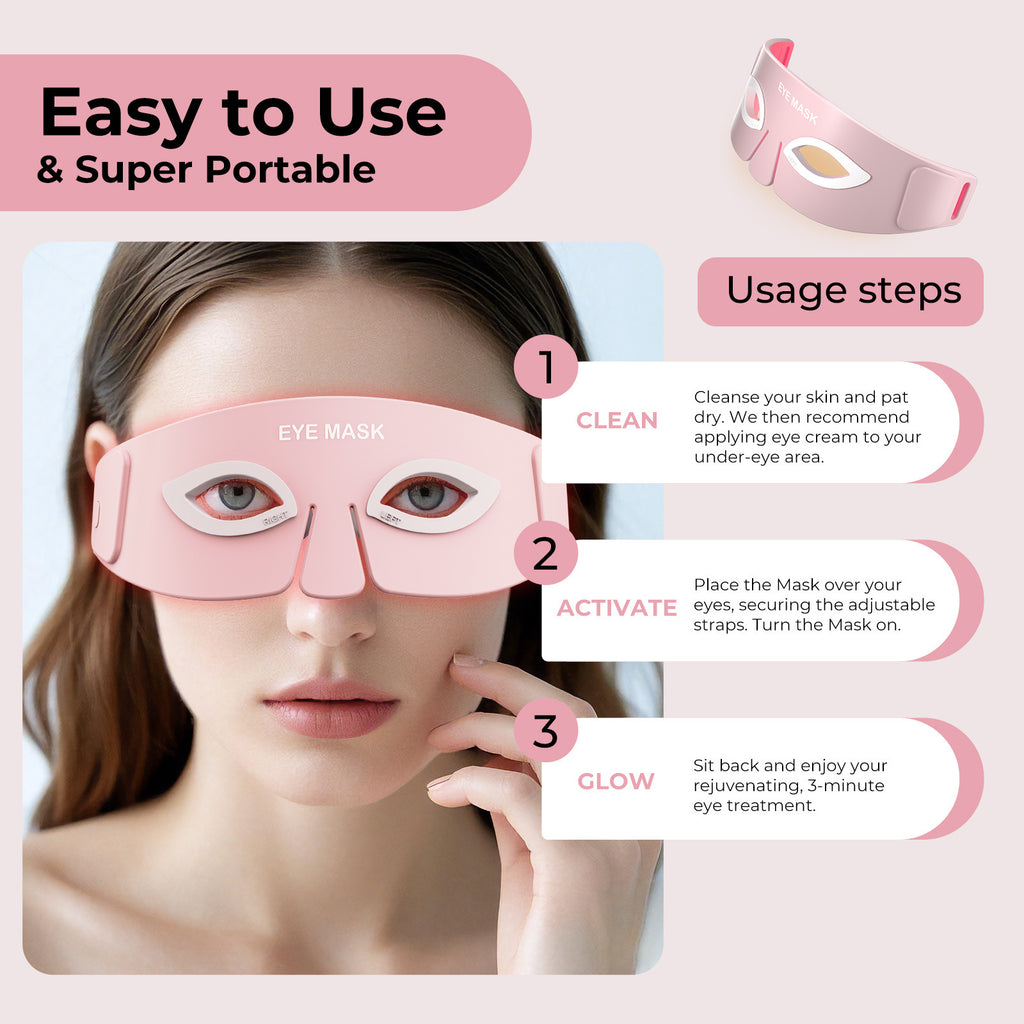 Bealuva LED Eye Mask – 4-in-1 Light Therapy