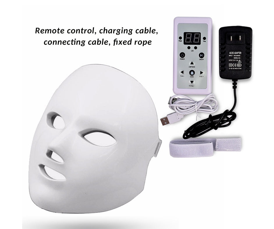 7 Colors LED Light Therapy Facial Mask