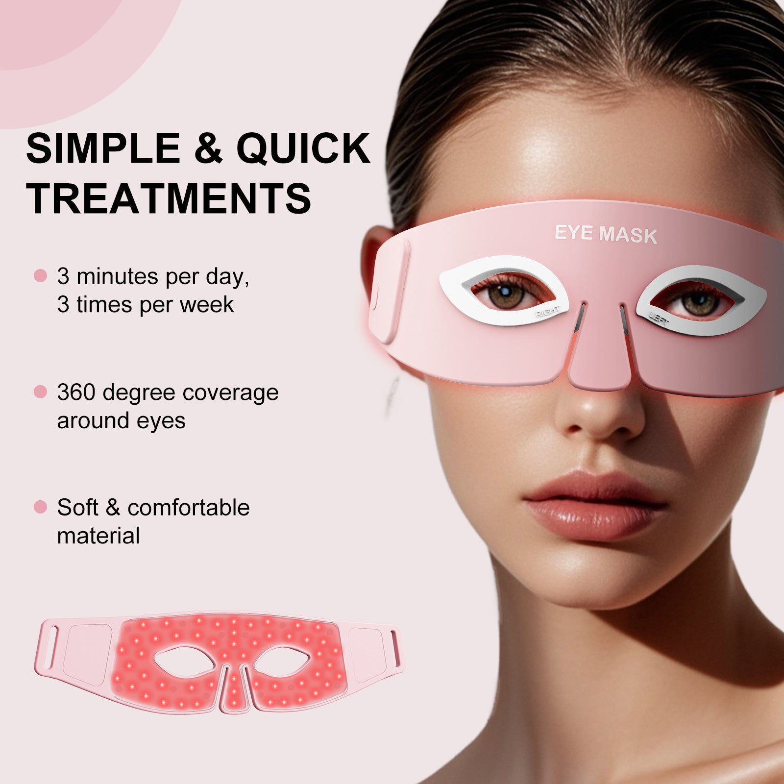 Bealuva LED Eye Mask – 4-in-1 Light Therapy