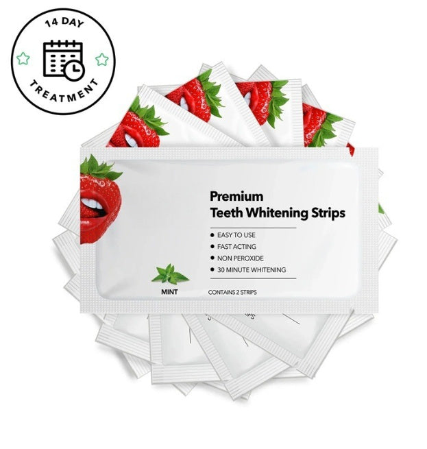 Teeth Brightening & Whitening Strips — 14 day strips (Unisex)
