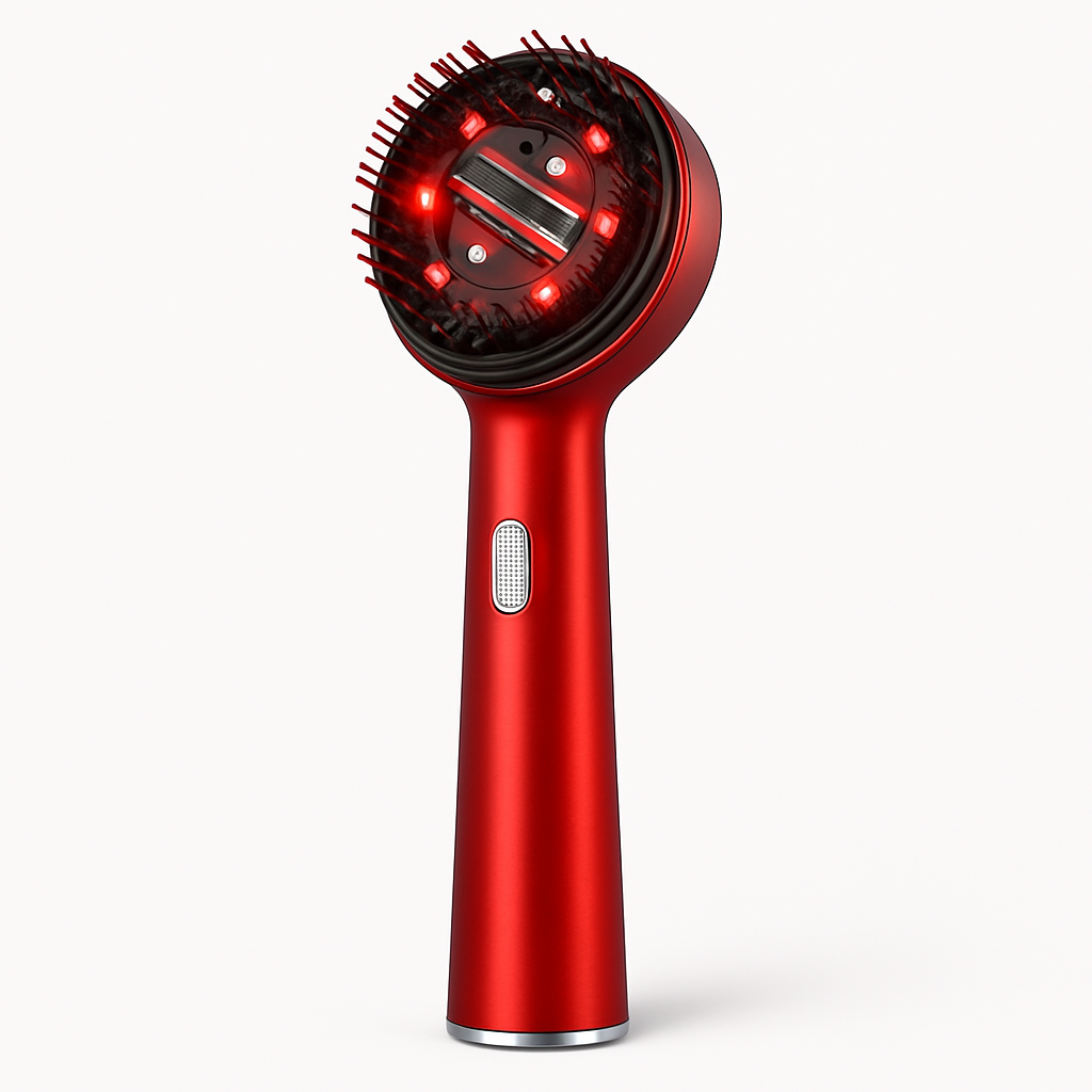 Scalp Massaging Brush – 3-in-1 Electric | Waterproof | Red Light Therapy