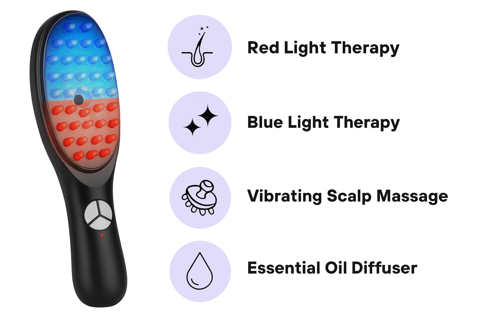 Electric Spray Massage Comb – 3-in-1 Hair Growth & Scalp Therapy