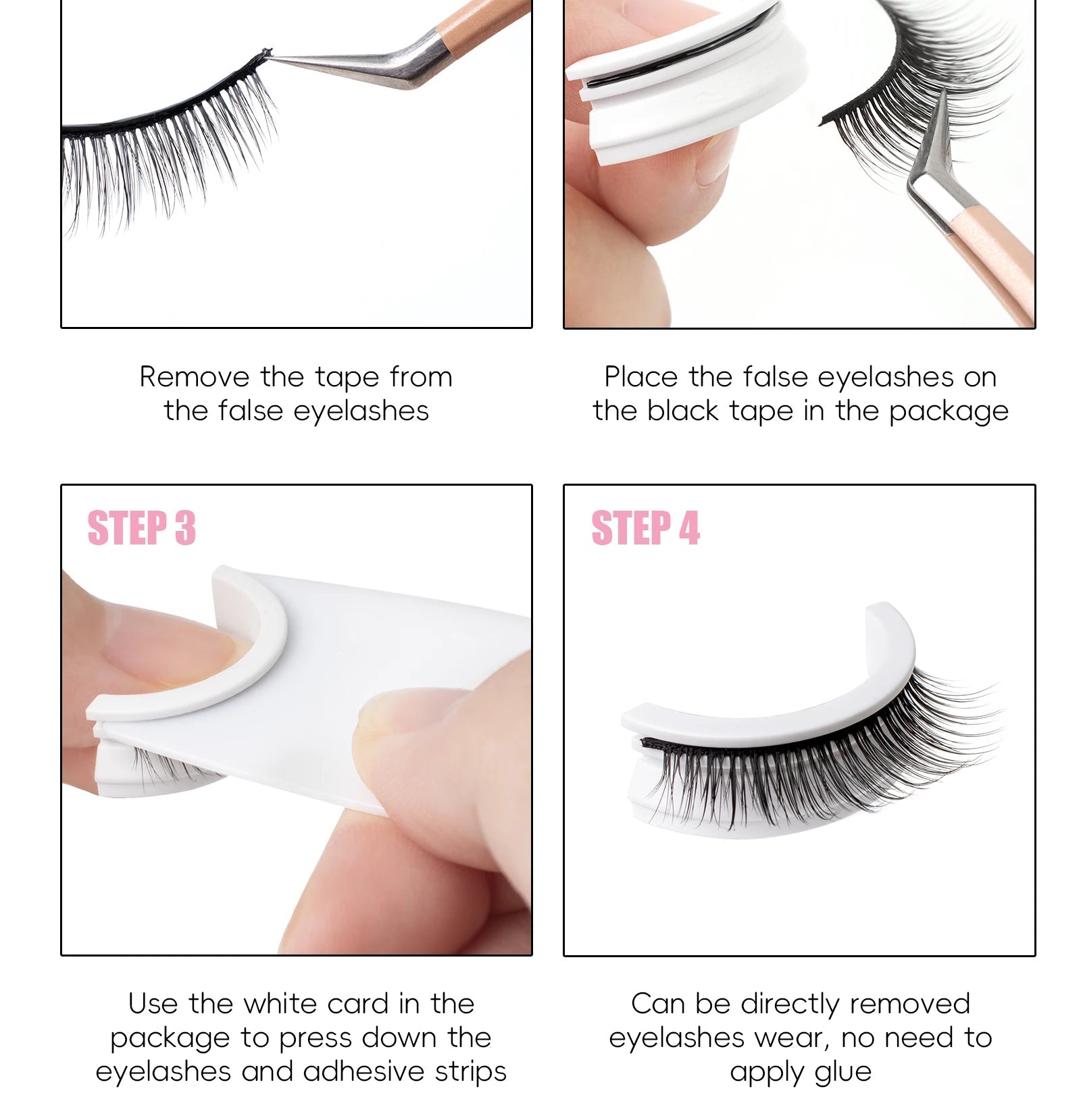 Bealuva Natural Type Self-Adhesive False Eyelashes