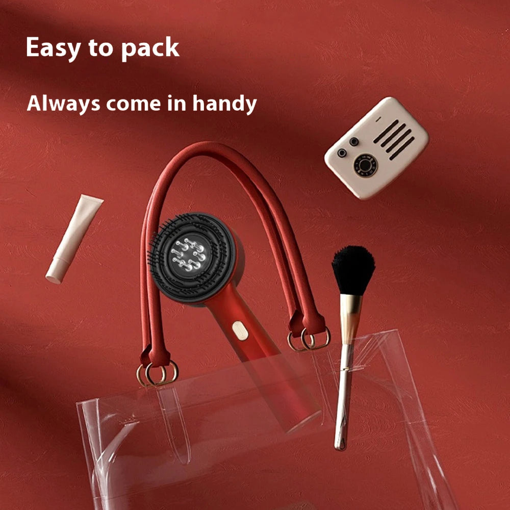 Scalp Massaging Brush – 3-in-1 Electric | Waterproof | Red Light Therapy