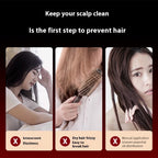 Scalp Massaging Brush – 3-in-1 Electric | Waterproof | Red Light Therapy