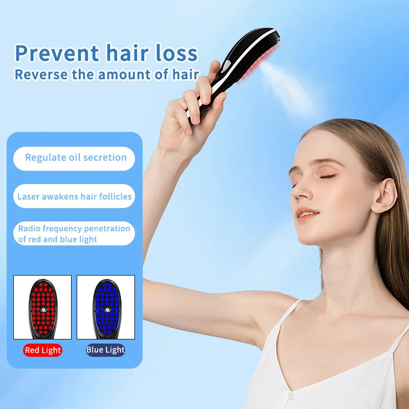 Electric Spray Massage Comb – 3-in-1 Hair Growth & Scalp Therapy