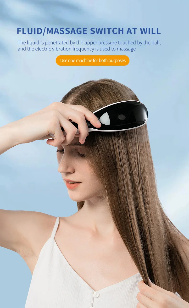 Electric Spray Massage Comb – 3-in-1 Hair Growth & Scalp Therapy