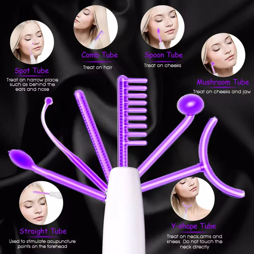 Bealuva 6-in-1 High Frequency Facial Wand