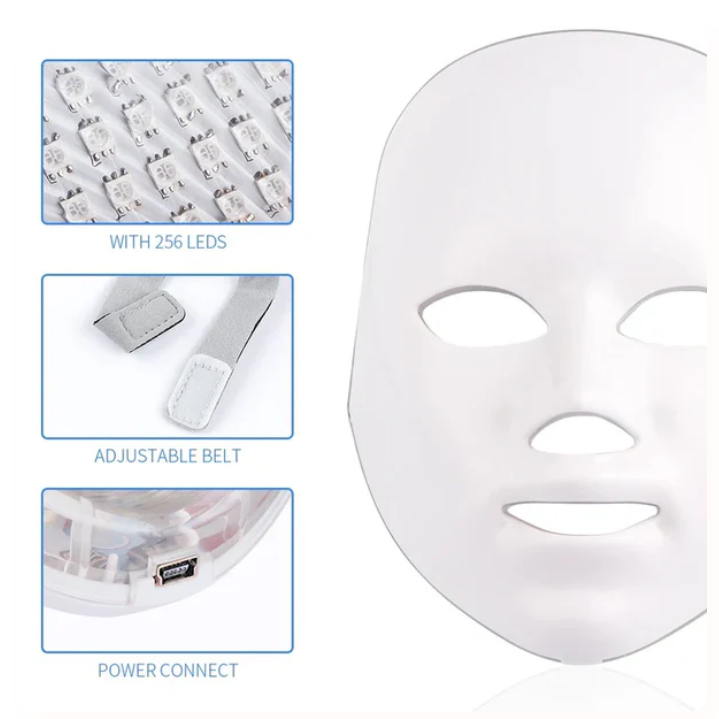 7 Colors LED Light Therapy Facial Mask