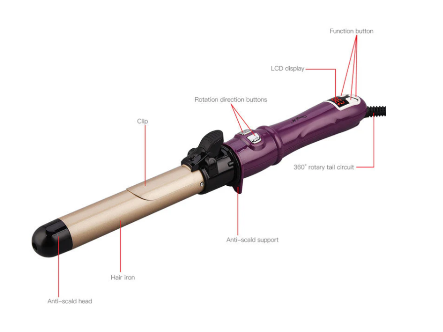 Women's LCD Digital Hair Curler