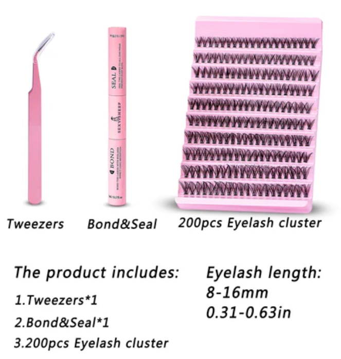 DIY False Eyelash Clusters Kit