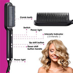 Bealuva StyleBrush Pro – 2-in-1 Hair Straightener & Curler